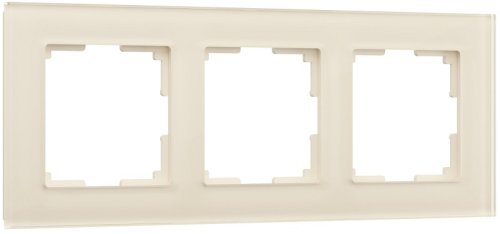 Рамка универсальная Werkel Favorit 3-м. стекло молочный фото Рамка универсальная Werkel Favorit 3-м. стекло молочный картинка